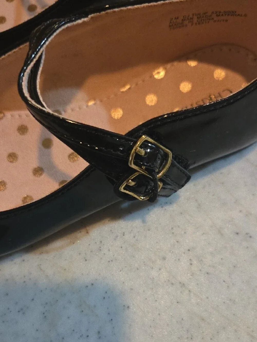 Cherokee Black Patent Mary Jane Girls' Dress Shoes